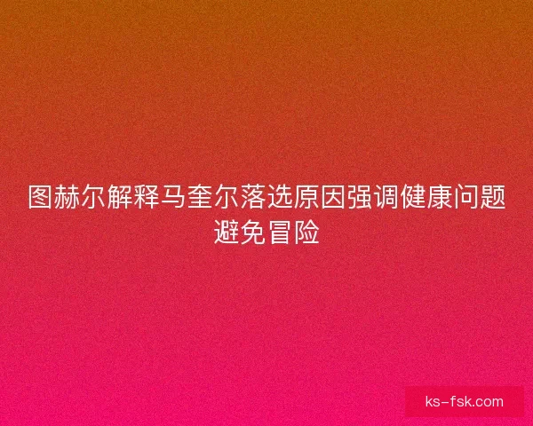 图赫尔解释马奎尔落选原因强调健康问题避免冒险